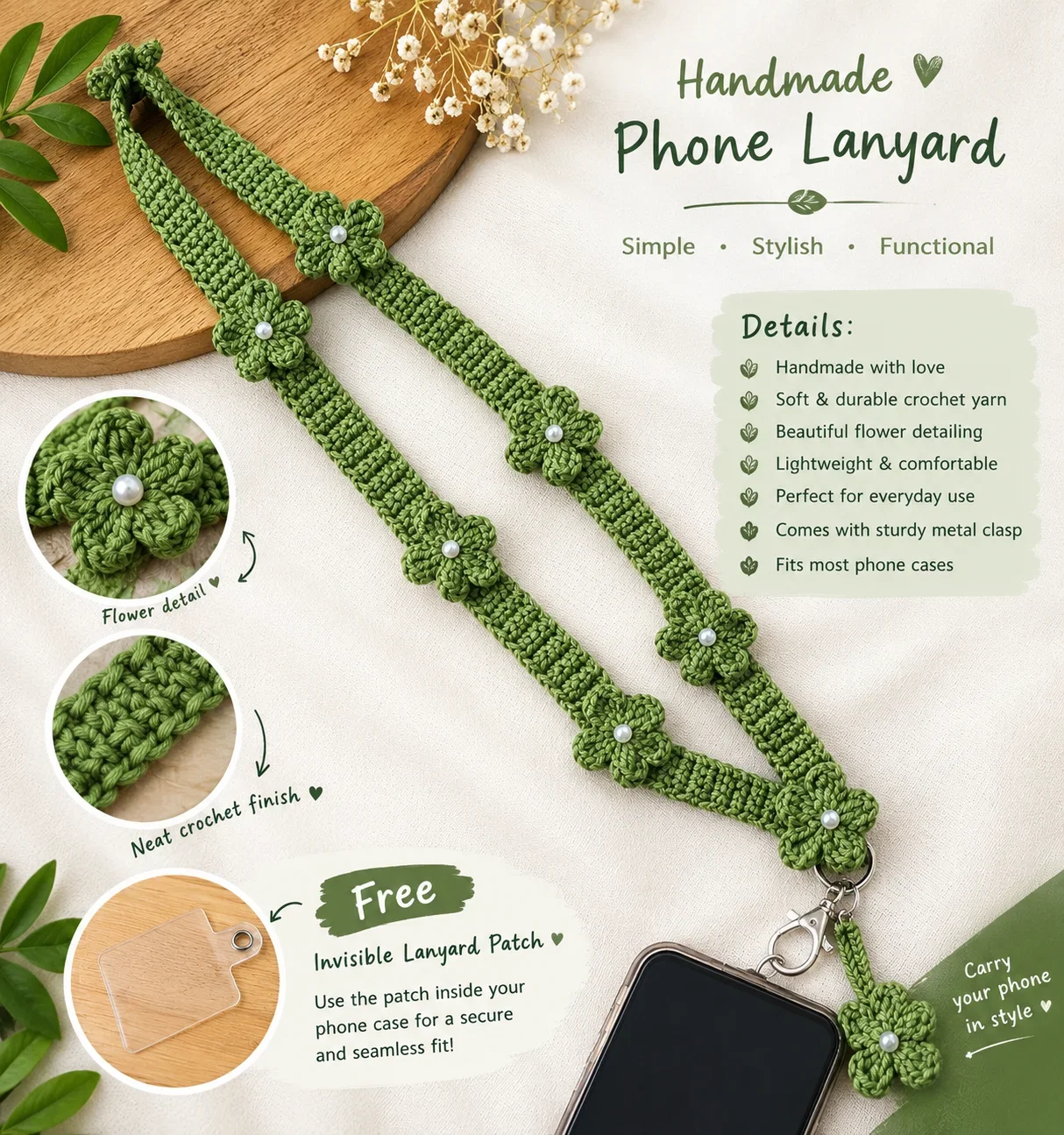 Forest Green Floral