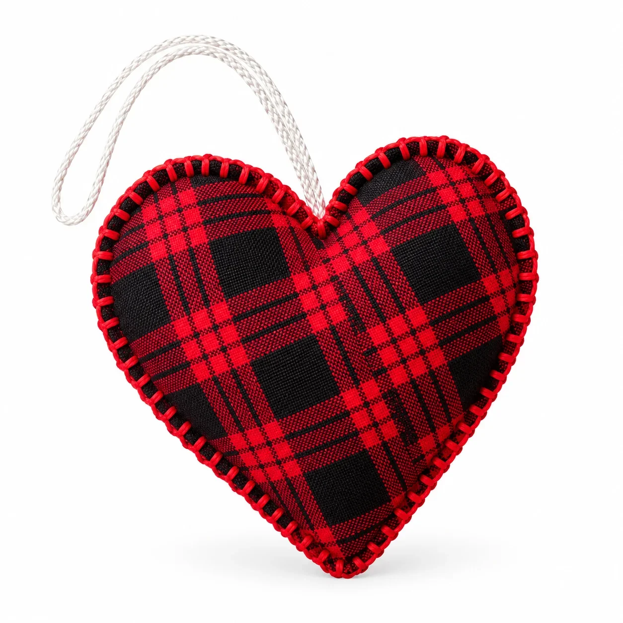Red Plaid Heart