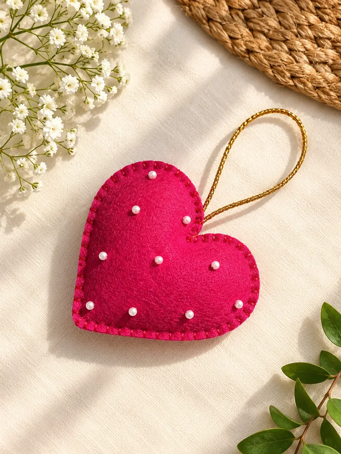 Red Pearl Heart