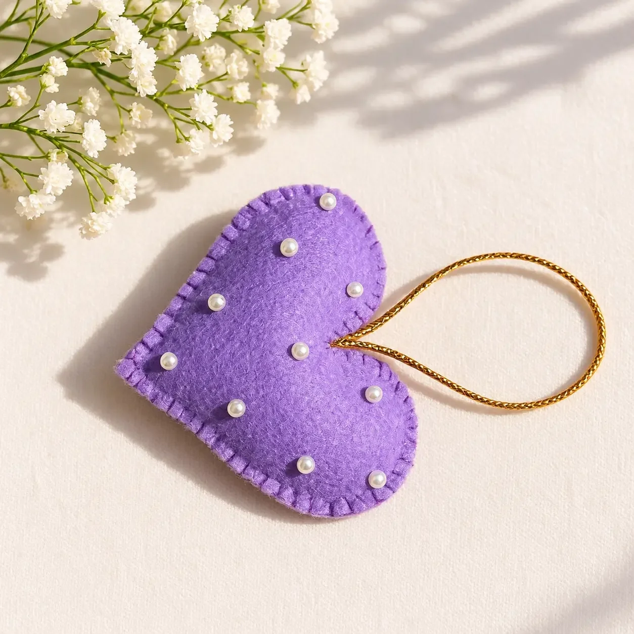 Purple Pearl Heart